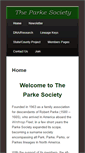 Mobile Screenshot of parkesociety.org